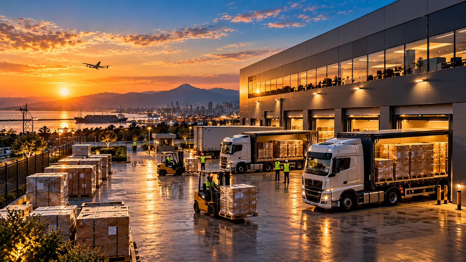 Logistics facility, illustrative image